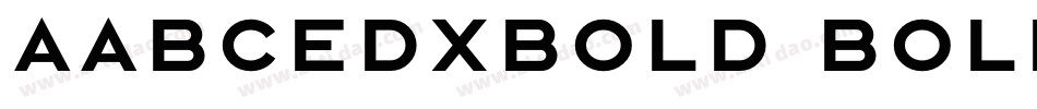 AabcedXBold Bold字体转换
